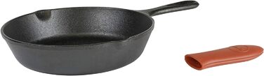 Сковорода Ø 30см, висота 5см, з чавуну, кругла з ручкою, чорна () (8 дюймів, сковорода з тримачем)