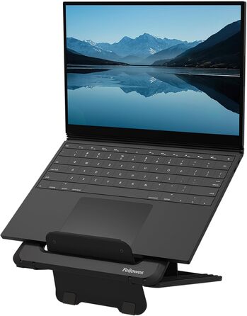 Підставка для ноутбука Fellowes Breyta™ 2-в-1 з сумкою - регулювання висоти, екологічна, перероблена, для гібридної роботи