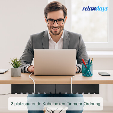 Набір кабельних органайзерів Relaxdays для столу (2 шт.)