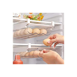 Підставка для яєць РАНДЖИМА для холодильника, висувні ящики для яєць місткістю до 21 Яйця, Великі ящики для яєць, прозорі ящики для яєць