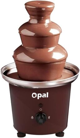 Шоколадний фонтан Opal - фонтан з нержавіючої сталі, електричний 3-ярусний, 90W, 900мл для вечірок, свят та дому