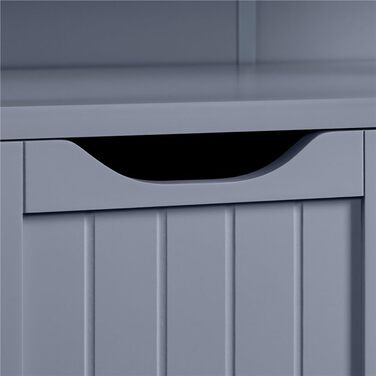 Шафка у ванну кімнату Yaheetech з 3 висувними ящиками та 1 дверцятами, сіра, 55,5 x 29,5 x 86,5 см