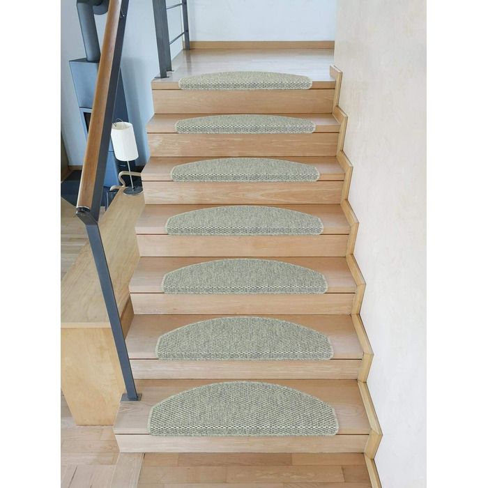 Ступінчасті килимки Kettelservice-Metzker Ґетеборг: набір 15 шт., напівкруглі, зелені
