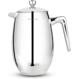 French Press Easyworkz Nando: термо-кавоварка з нержавіючої сталі, 1000 мл, подвійні стінки