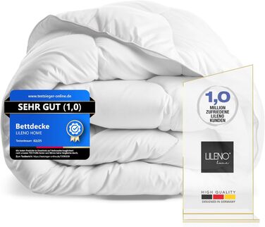 Зимова ковдра LILENO HOME 155x220 см (1 шт.) - тепла ковдра для комфортного сну, ковдра для алергіків, витримує прасування до 95°C