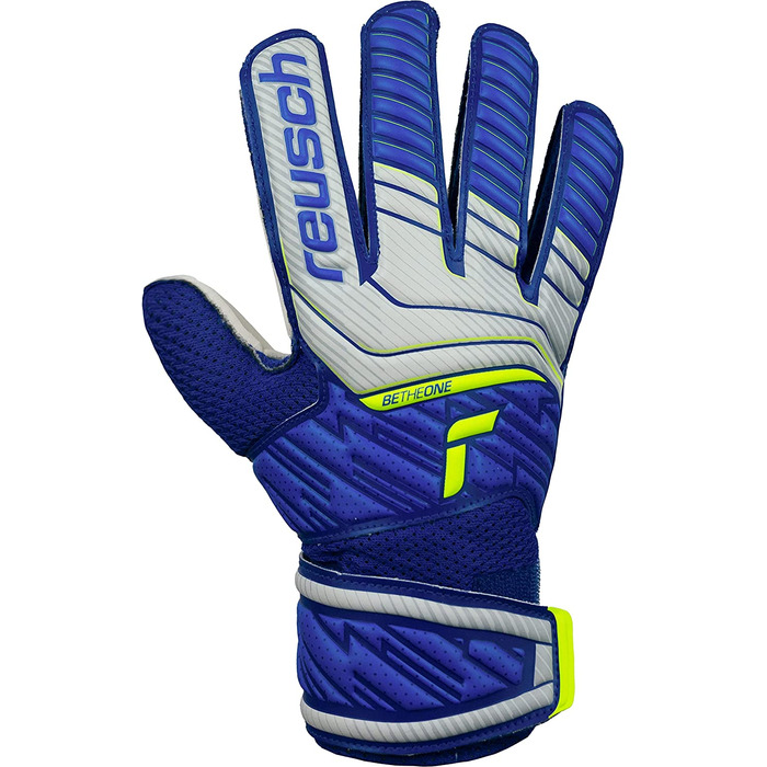 Воротарські рукавички унісекс Reusch Attractt Solid Junior 7 Vapor сірого кольору / темно-синього кольору