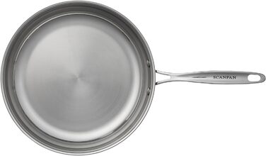 SCANPAN Fusion 5 сковорода з нержавіючої сталі індукційна 26 см | Багатошарове покриття | Для всіх типів плит | Сковорода з зручною ручкою | Придатна для духовки
