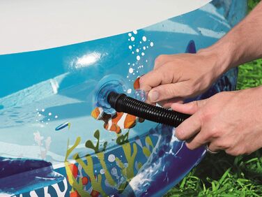 Надувний сімейний басейн Bestway Sea Ground 262x157x46 см