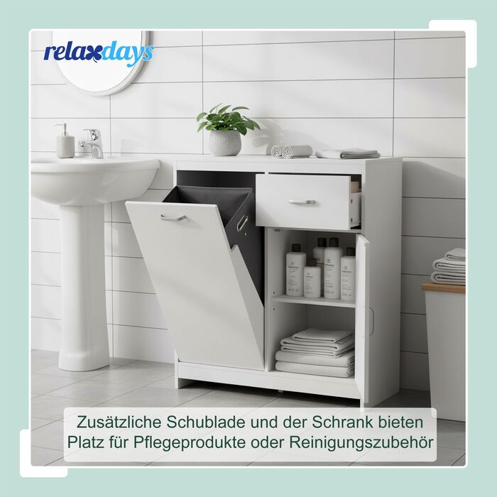 Шафа для білизни Relaxdays з містким мішком для білизни (48 л)