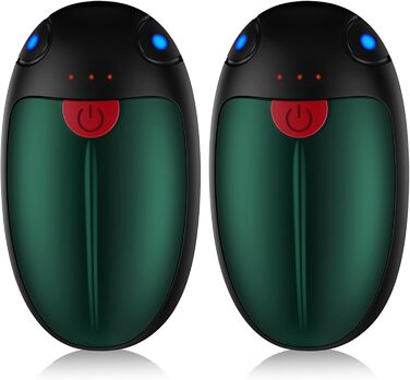 Електричні грілки для рук VTHW 2 шт. - USB, 20 годин тепла, 3 рівні температури, для спорту та артриту (зелені)