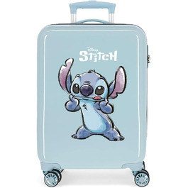 Дитяча валіза Disney Stitch Naughty 34 л 38х55х20 см блакитна