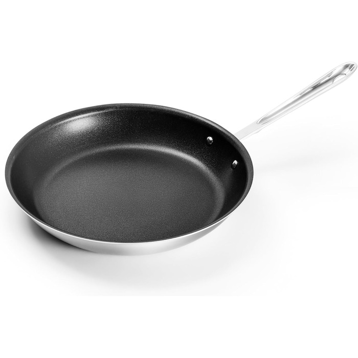 Сковорода з антипригарним покриттям All-Clad D5 Brushed Pro, 30.5 см, 5-шарова, з нержавіючої сталі