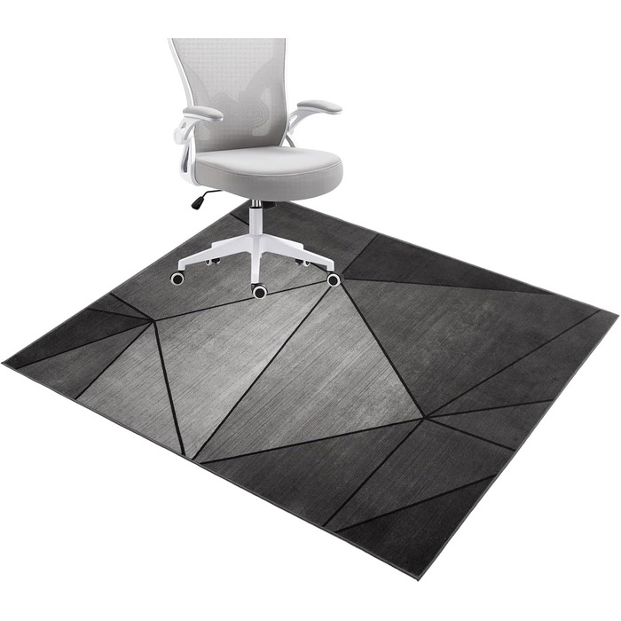 Килимок для захисту підлоги під стілець 90x120 см. Килимок під офісний/ігровий стілець, захист для твердих підлог, антиковзаюча підстилка для стільця.