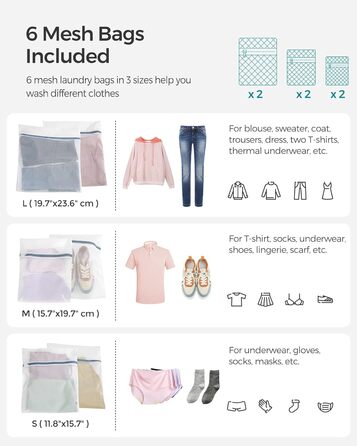 Кошик для білизни Songmics з кришкою, 90 л, з 6 мішечками, з плетеного ротанг, для ванної кімнати, 33 x 46 x 60 см