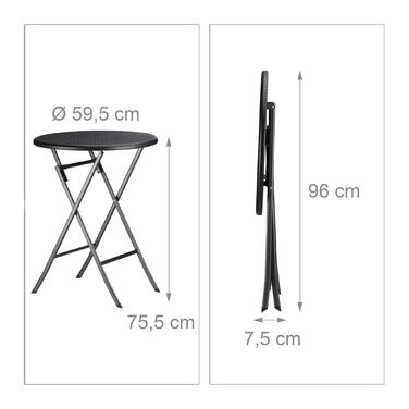 Набір садових меблів Relaxdays BASTIAN (3 шт.)