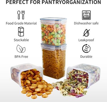 Набір контейнерів для зберігання SOSINYA 24 шт. з кришкою, герметичні, для кухні, BPA-free