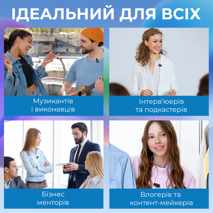 Бездротовий петличний мікрофон BOYA mini-23 Type-C Black