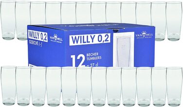 Ван Велл набір з 24 пивних келихів Willibecher об'ємом 0,2 л