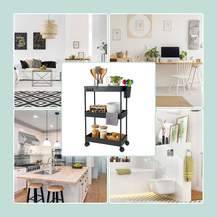 Трьох'ярусна візок Relaxdays