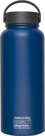 Пляшка для напоїв Insul з широким горлом 360 1л Темно-синя пляшка для води 2018 року