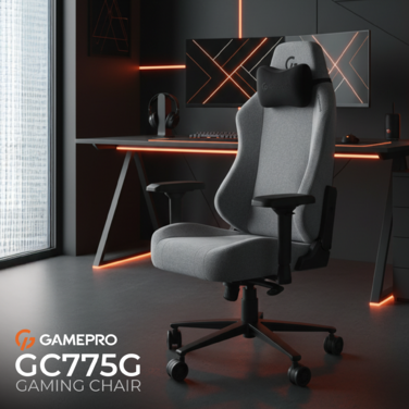 Крісло ігрове GamePro GC775G Fabric Gray