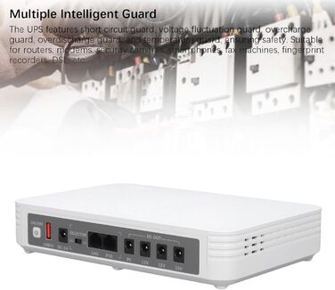 Mini UPS Marhynchus 8000mAh з батареєю, індикатором та підтримкою англійської мови для роутера, камери, телефону (EU-штекер)