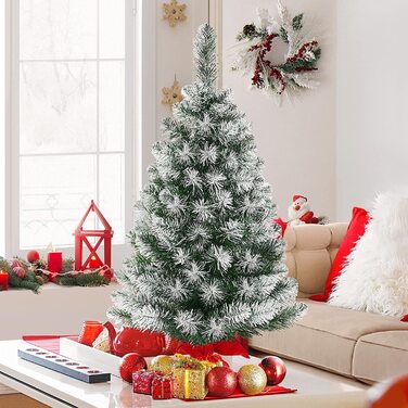 Різдвяна ялинка зі снігом, міні штучна ялинка, настільна ялинка, Різдвяний декор, Матеріал ПВХ, включаючи, 90