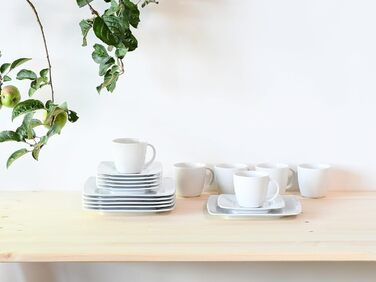 Набір посуду на 6 персон, 18 предметів, білий Victoria Creatable
