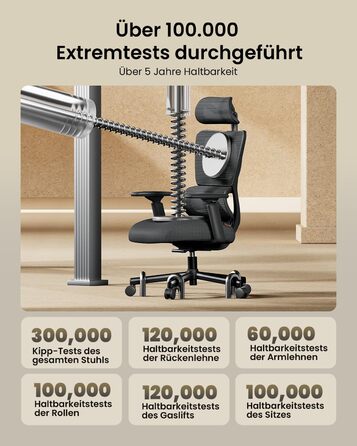 Крісло офісне ProtoArc EC100 чорне з підлокітниками та регульованою спинкою, Mesh, для дому та офісу