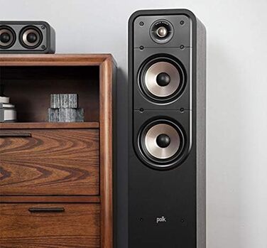 Підлогова акустика Polk Audio Signature S55E, HiFi, пасивна, 20-200 Вт, 8 Ом, 40 Гц-40 кГц, Чорний