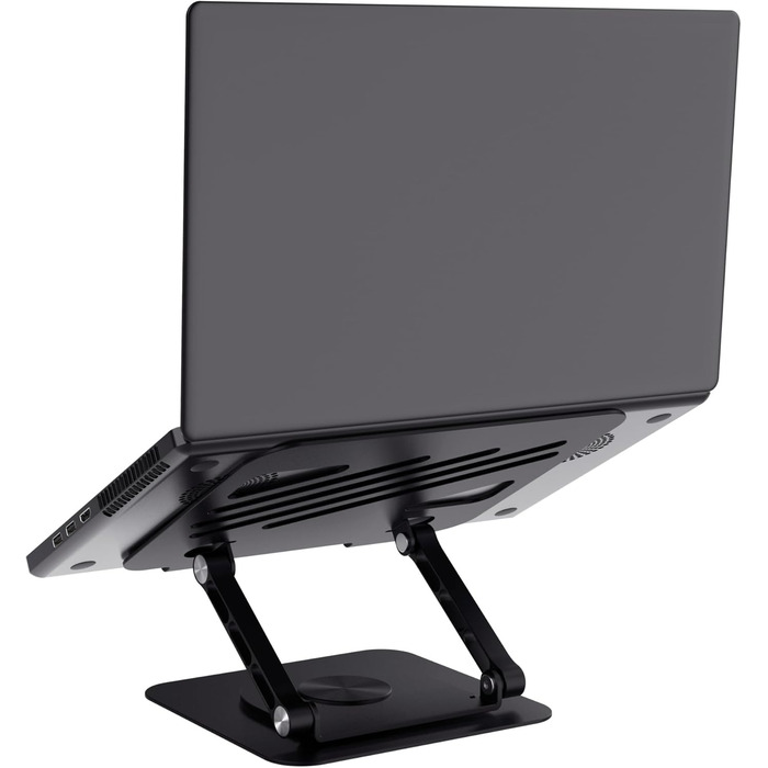Регульована підставка для ноутбука Trust Zeff 16 дюймів з 360° обертанням, чорна