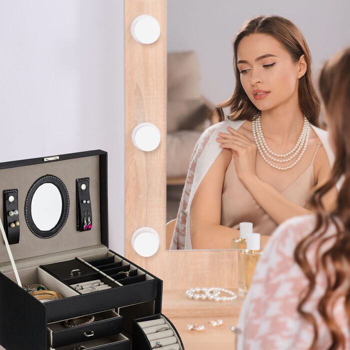 Скринька для прикрас Relaxdays зі дзеркалом