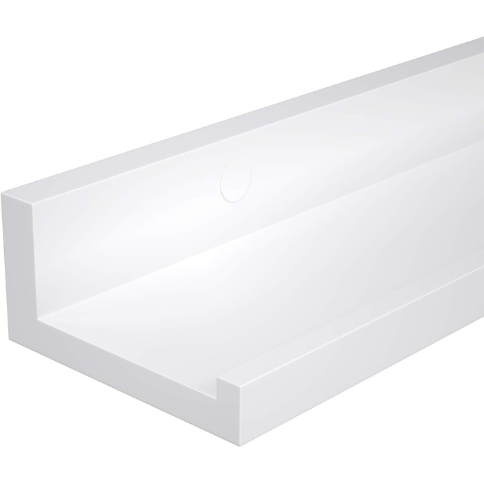 Полиця настінна SONGMICS, 2 шт, 10x80 см, біла - для книг, фото, в вітальню, спальню, ванну, кухню LWS080W01