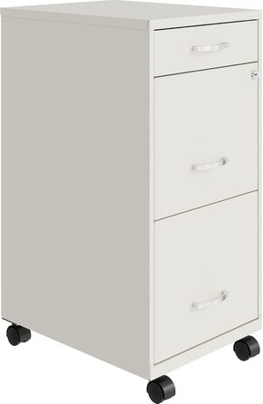 Шафа для документів Lorell LYS SOHO Box з 3 висувними ящиками, біла, 67.3 x 36.3 x 45.7 см