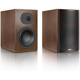 Nubert nuLine 34 Walnut Shelf Speakers Пара з 2 компактних динаміків Speaker для домашнього стерео кінотеатру та HiFi Якість на високому рівні Пасивні поличні коробки з 2 способами Made in Germany