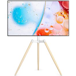 Підставка для телевізора RFIVER: регульована, поворотна, для екранів 32-65 дюймів, VESA 400x400 мм, 35 кг, бежева