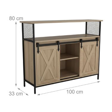 Тумба з розсувними дверцятами Relaxdays