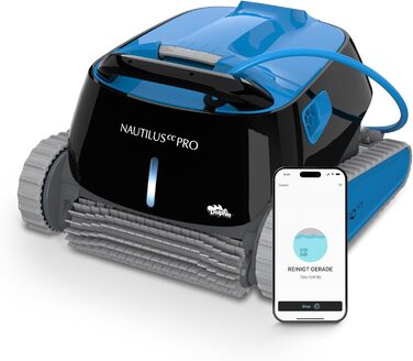 Автоматичний робот-пилосос для басейну Dolphin Nautilus CC Pro з кабелем, для очищення дна і стін, енергоощадний, для вбудованих басейнів до 10 м, водоочищення