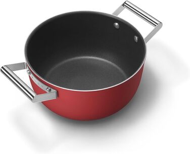 Електричний чайник Smeg KLF05CREU 0.8 л, червоний, з нержавіючої сталі, з індикатором рівня води та захистом від нагрівання