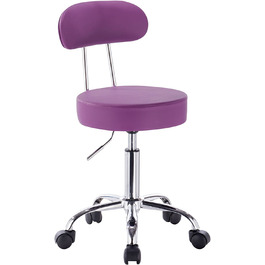 Робочий стілець WOLTU обертовий стілець для інвалідних колясок обертовий стілець офісне крісло Hokcer з регульованою по висоті спинкою Білий Bh34ws-1 (Фіолетовий)