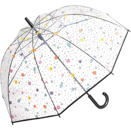 Вклейка парасольку прозоро-рожевого кольору (зірочки)