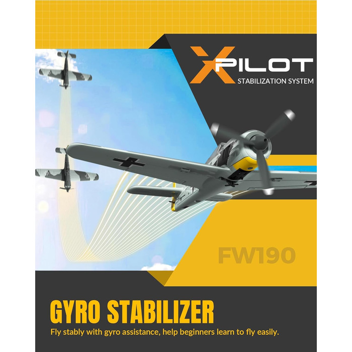 Літак на радіокеруванні VolantexRC 761-5 P-51 Mustang RTF (Готовий до польоту) з Xpilot стабілізацією, для початківців, 4-канальний