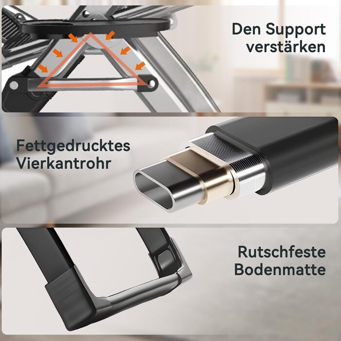 Лежак для відпочинку MOPHOTO Zero Gravity, розкладний, 200 кг, з подушкою та кишенею, для саду, балкону, тераси (Блакитний)