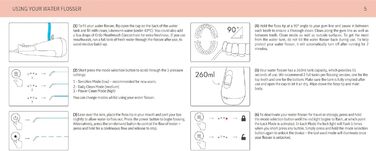Іригатор Ordo Munddusche бездротовий з 3 режимами, портативний для подорожей, перезаряджається, водонепроникний IPX7, рекомендований стоматологами (Рожеве золото)