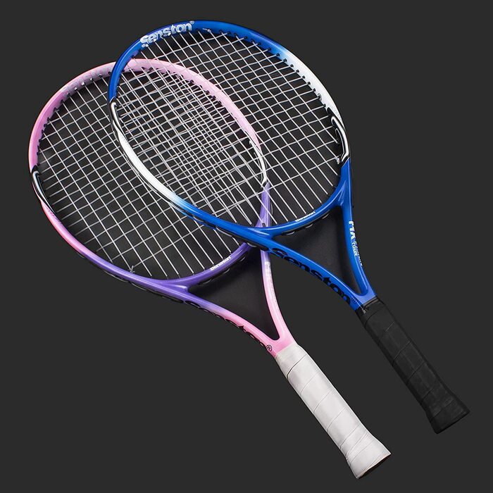 Тенісна ракетка Senston 23 для 2 гравців, набір тенісних ракеток цільного дизайну з тенісною сумкою, накладкою, тенісними м'ячами