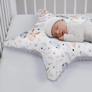 Набір подушок Amilian 3 x декоративна подушка у вигляді зоряної Хмари, декоративна подушка у вигляді зірочок для дитячої кімнати, дитяча декоративна подушка з начинкою для дивана в спальні, дитяче ліжечко для дівчаток і хлопчиків (галявинка)