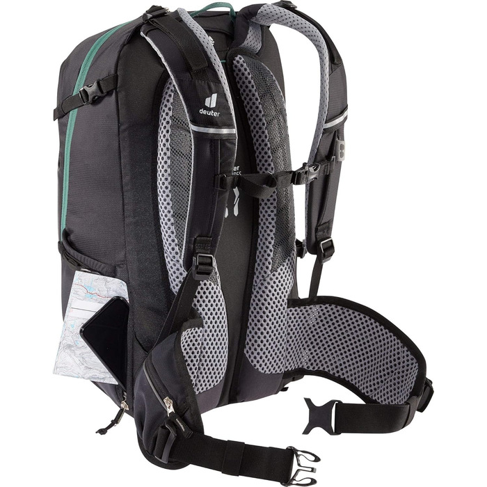 Велосипедний рюкзак deuter Unisex Trans Alpine 24 (24 л, Велосипедний рюкзак, чорний)