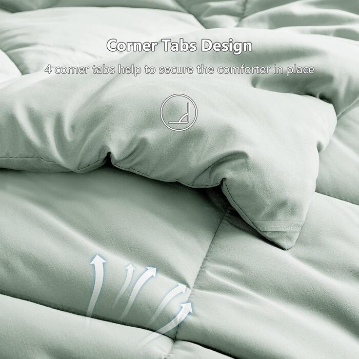 Ковдра CozyLux 200x200 см для всіх сезонів, ковдра з мікрофібри 300gsm, біла, 200x200 см, дихаюча, для сну