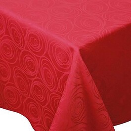 Скатертина Tradilinge Spirale Rouge, 100% бавовна, 150 х 350 см