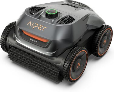 Робот-пилосос для басейну AIPER Seagull Pro-11, автоматичне очищення дна і стін, горизонтальна чистка водної лінії, інтелектуальна навігація, акумулятор до 180 хв, для вбудованих басейнів до 200 м²